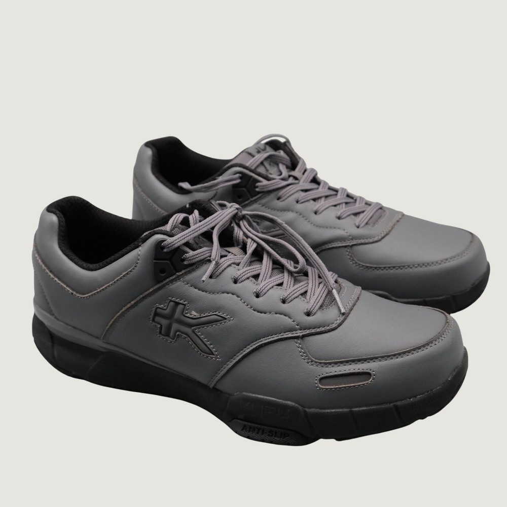 Kuru Mens KINETIC 2.0 Walking Shoes 12 Grey Anti-Slip Work Sneakers 101124120